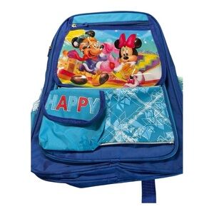 Blue Disney Prosport Backpack with Minnie and Mickey